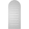Ekena Millwork Round Top Surface Mount PVC Gable Vent: Functional, w/ 2"W x 2"P Brickmould Sill Frame, 14"W x 32"H GVPRT14X3203SF - alternate 4